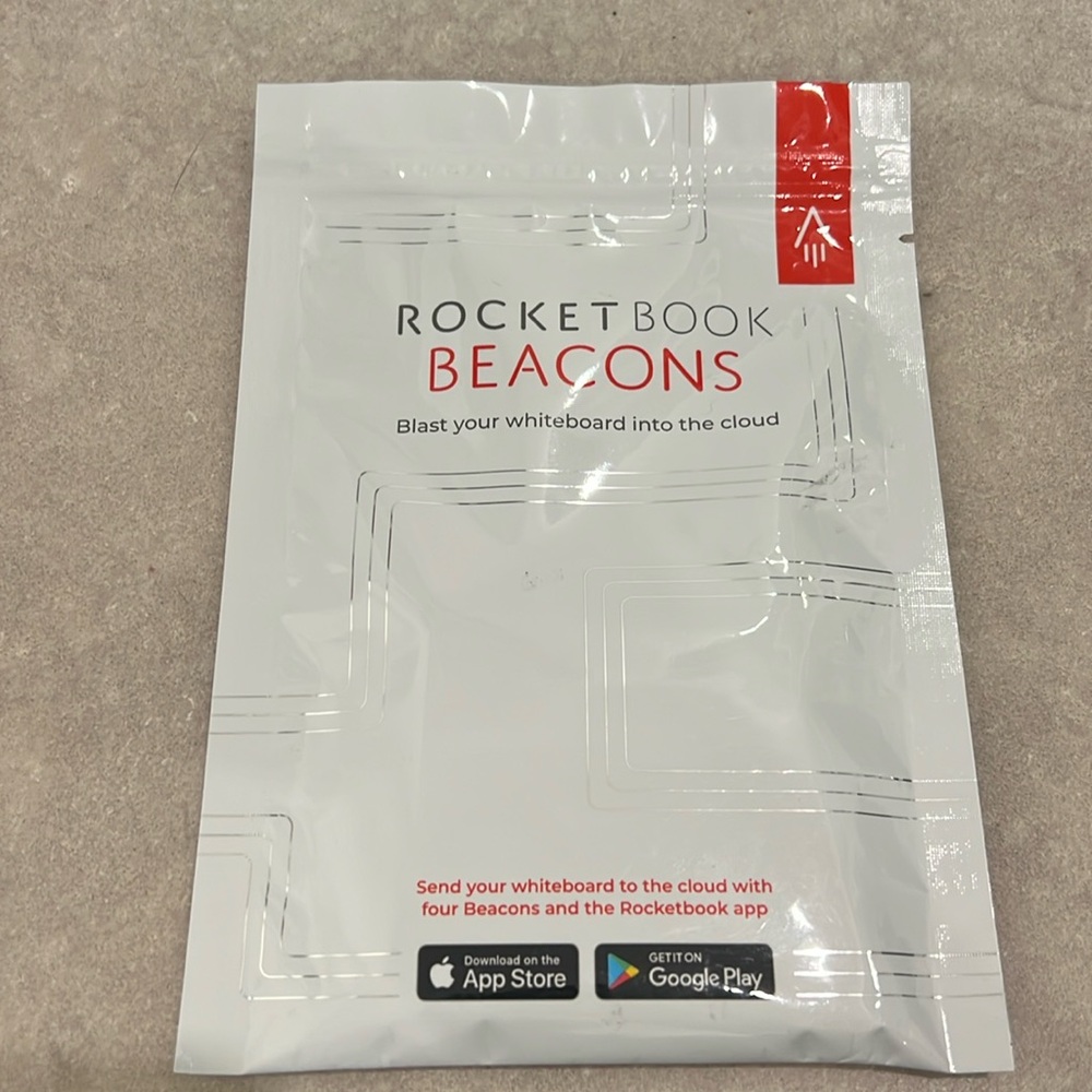 Rocketbook beacons set for whiteboard, notebooks, flashcards etc. New. Unopened.